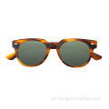 Vintage Customized Man Square Transparent Frames Acetat Sonnenbrille